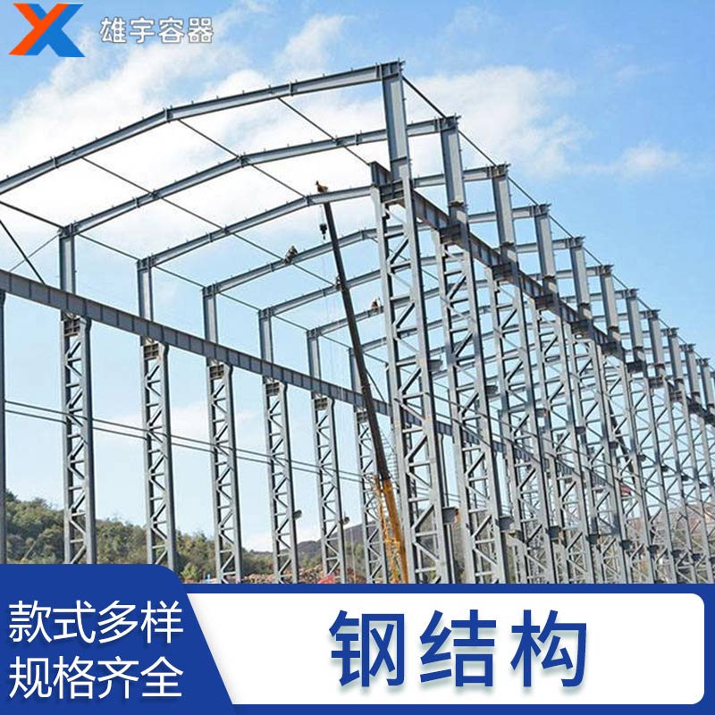 廠家熱（rè）銷鋼結構 生產設計一體化廠房棚 定製鋼膜結構